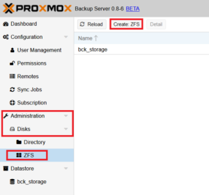 Configuration de Proxmox Backup Server